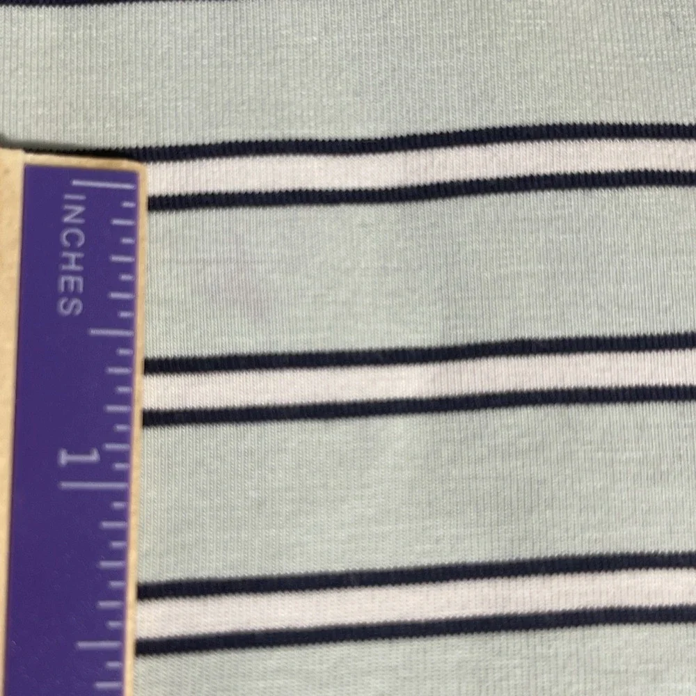 Polo Golf Ralph Lauren Stretch Lisle Large Stripe Preppy Polo Collar Shirt